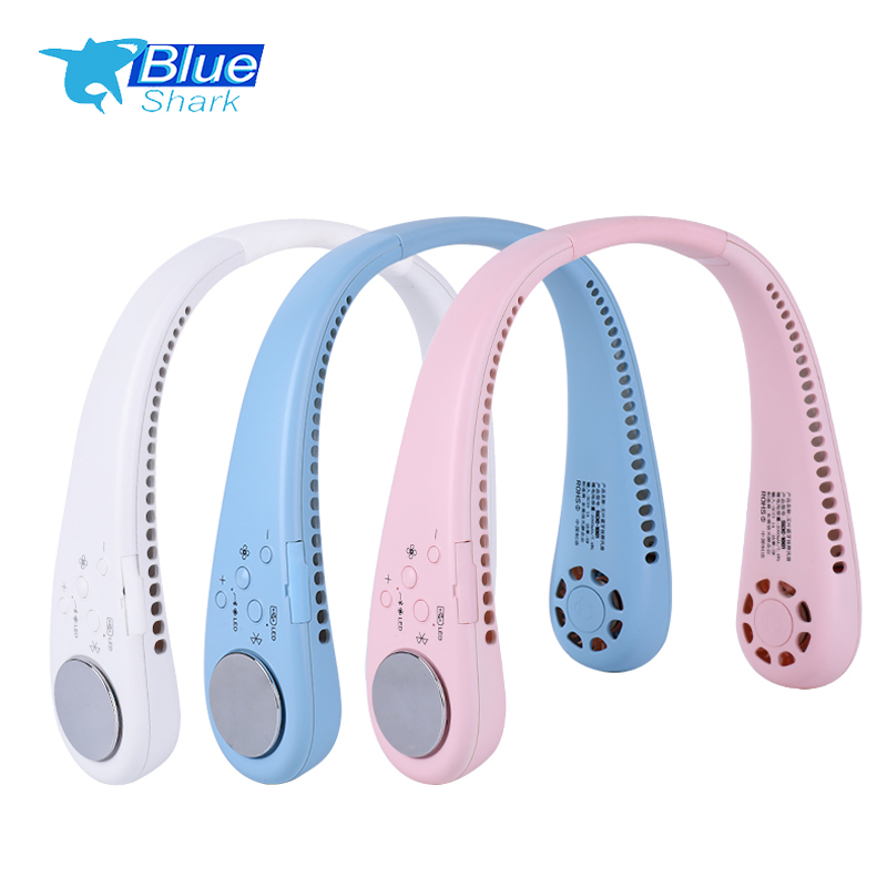 Bluetooth hanging neck fan