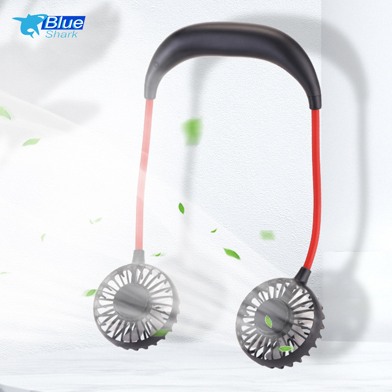 Hanging neck portable fan