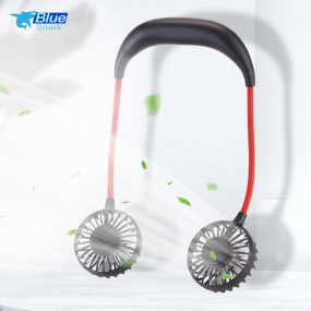 Hanging neck portable fan