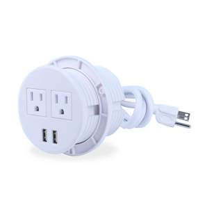 Round white socket