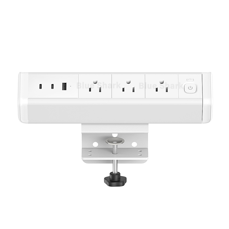 Desk Clamp Power Strip with 65W USB-C